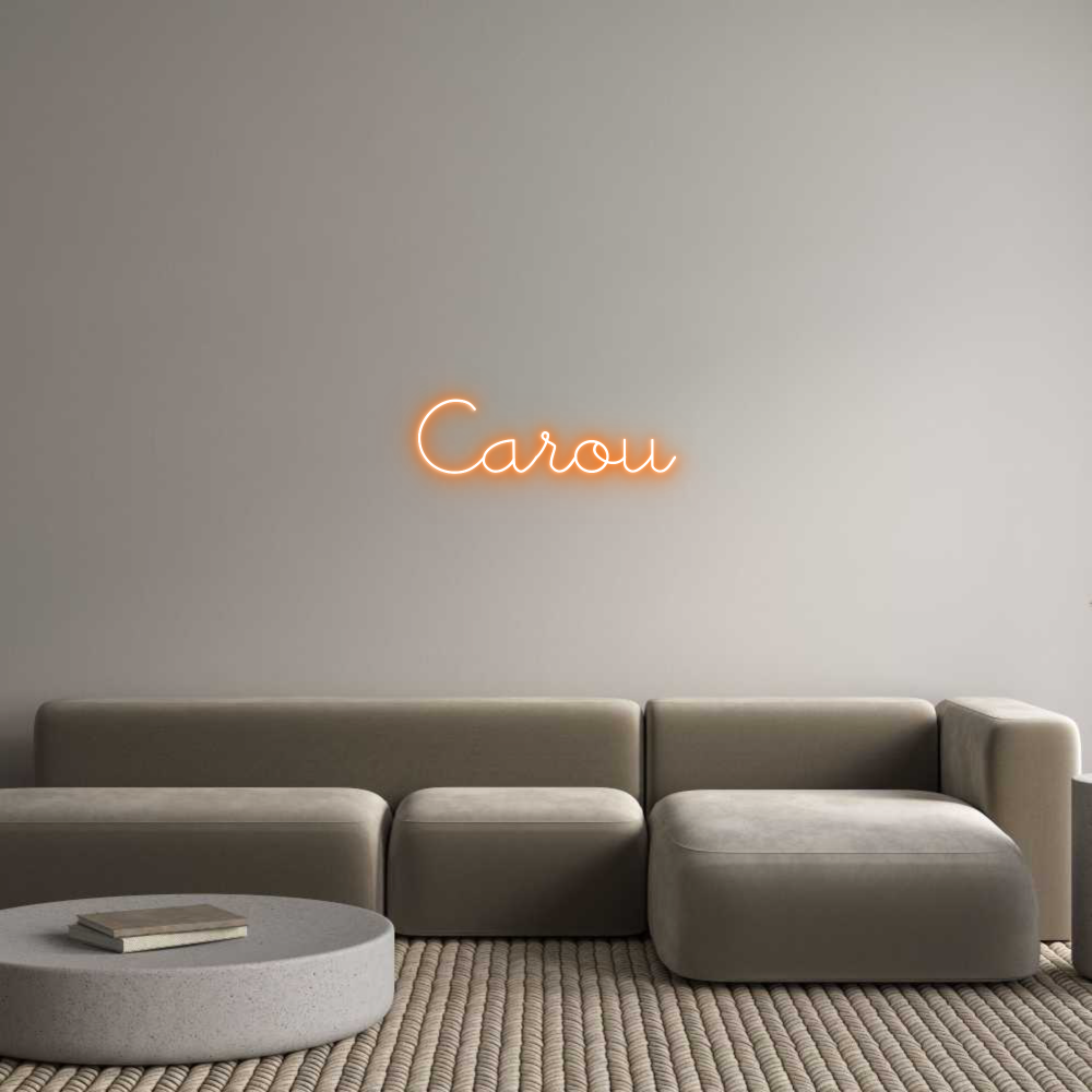 Neon personalizado: Carou