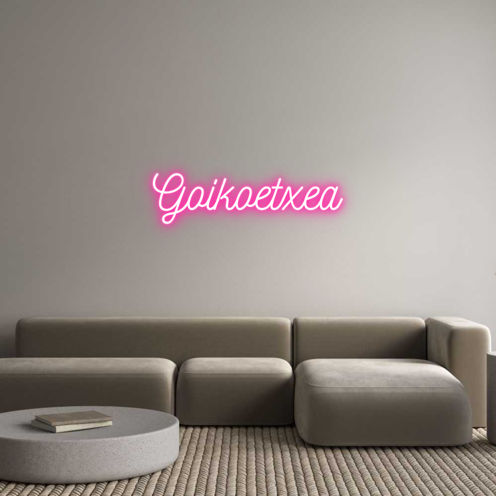 Neon personalizado: Goikoetxea
