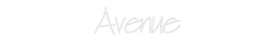 Neon personalizado: Avenue