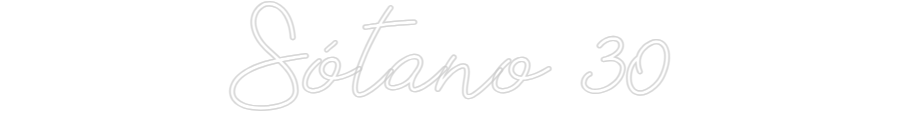 Neon personalizado: Sótano 30