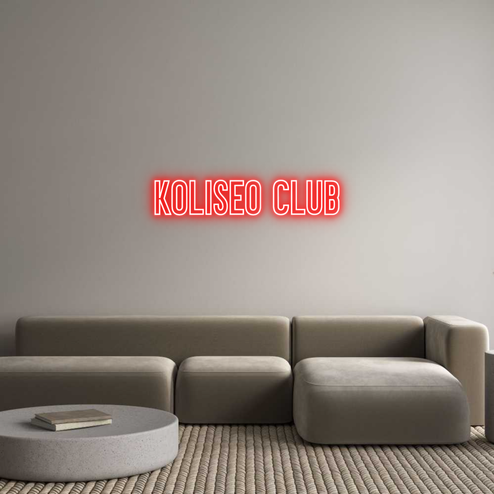 Neon personalizado: KOLISEO CLUB