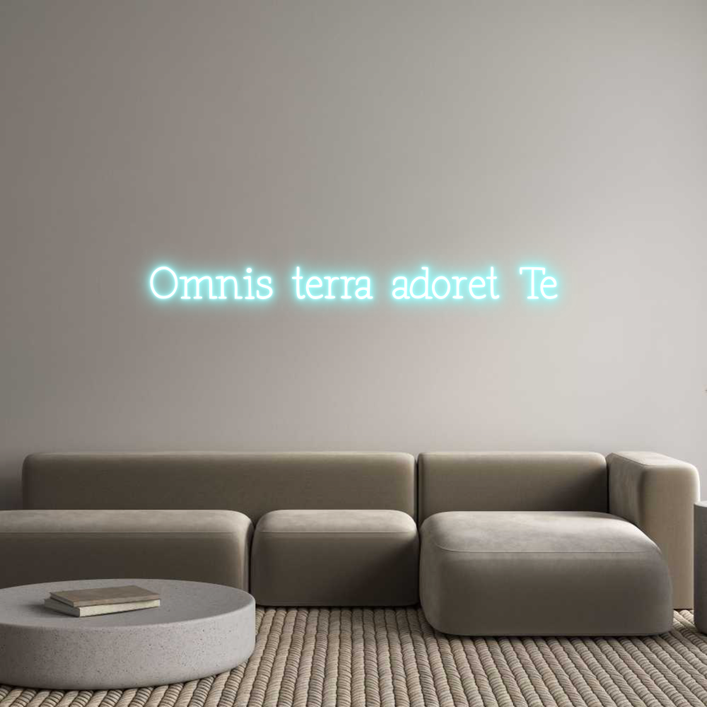 Neon personalizado: Omnis terra a...