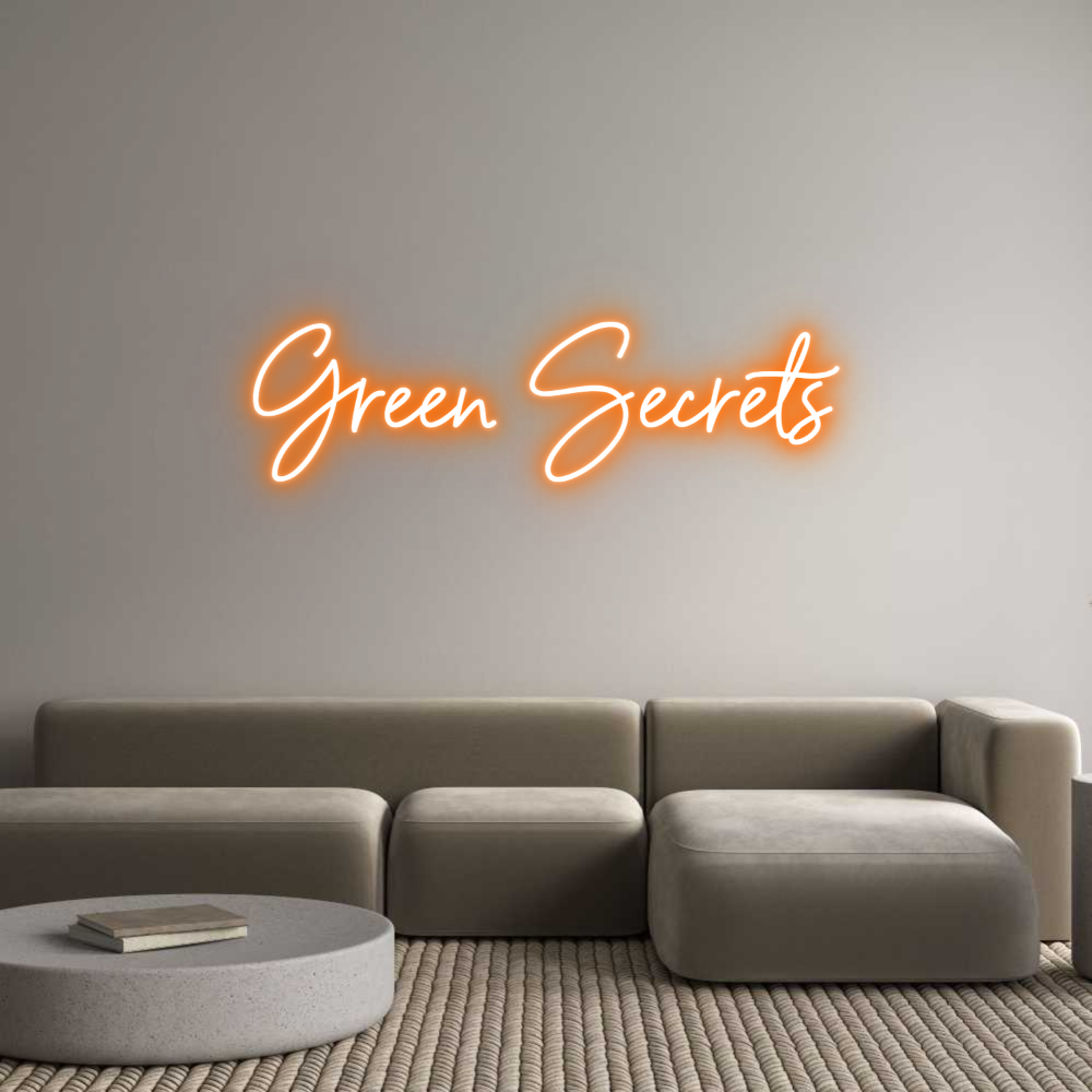 Neon personalizado: Green Secrets