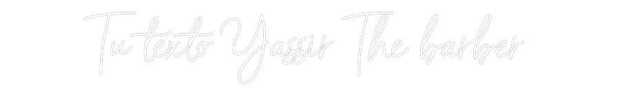 Neon personalizado: Tu texto Yass...