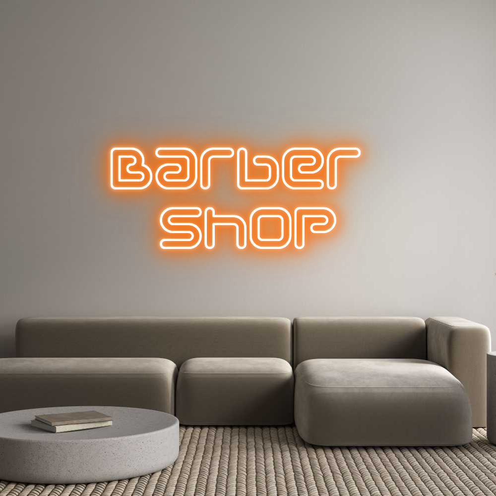 Neon personalizado: Barber 
Shop