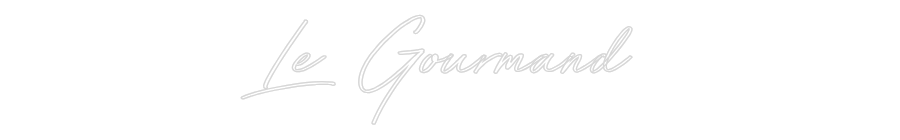 Neon personalizado: Le Gourmand