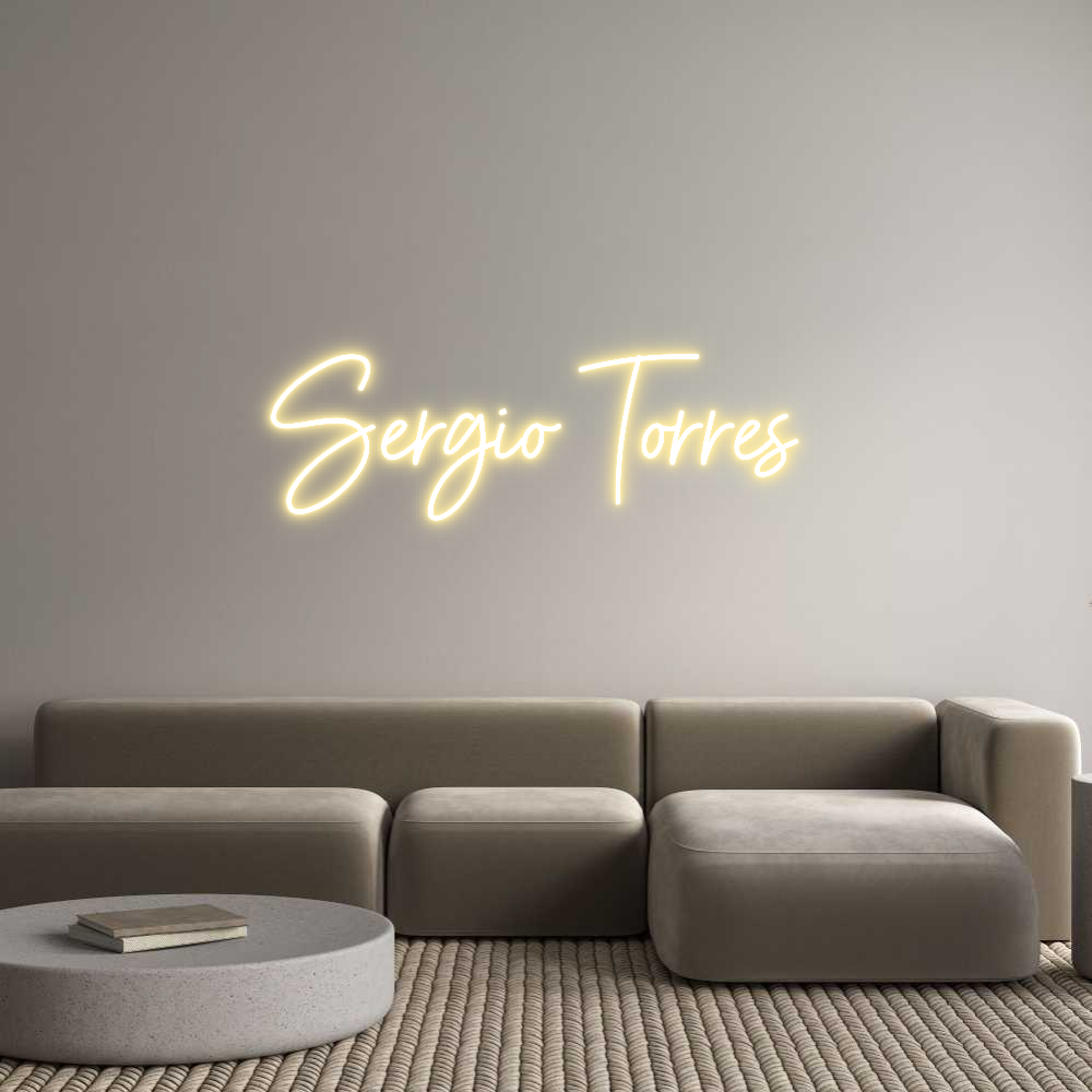 Neon personalizado: Sergio Torres