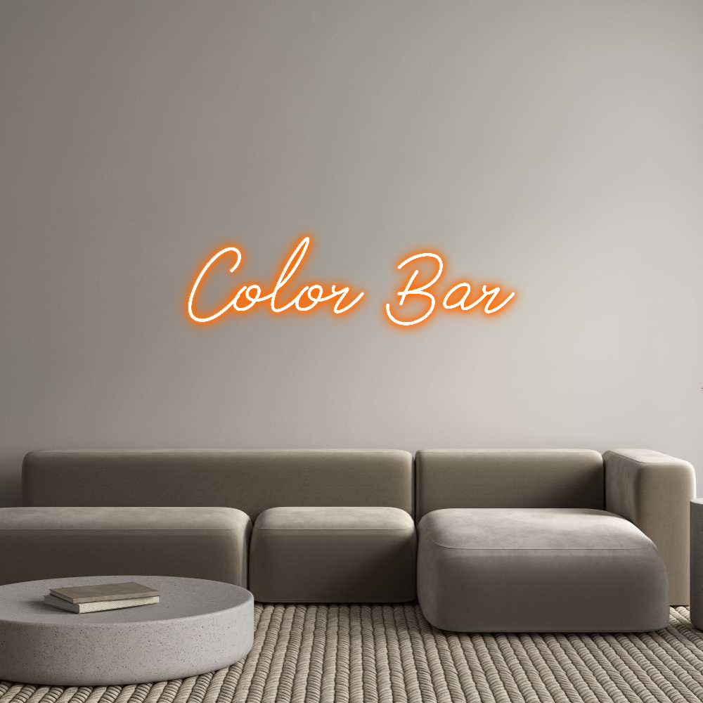 Neon personalizado: Color Bar