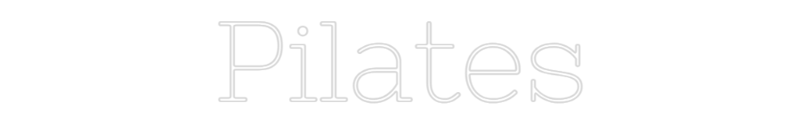 Neon personalizado: Pilates