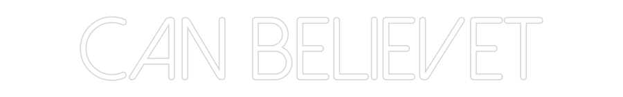 Neon personalizado: Can Believet