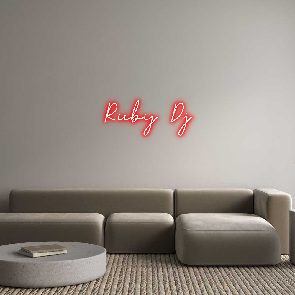 Neon personalizado: Ruby Dj