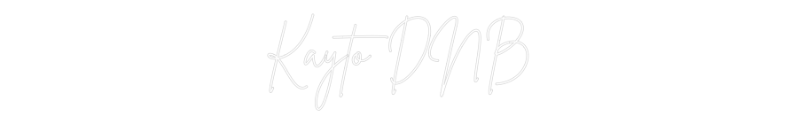 Neon personalizado: Kayto DNB