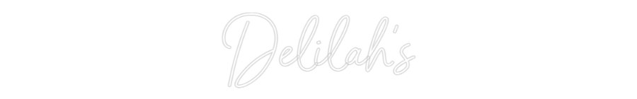 Neon personalizado: Delilah's