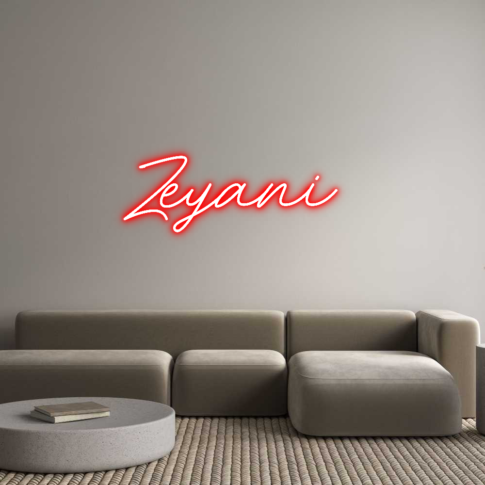 Neon personalizado: Zeyani