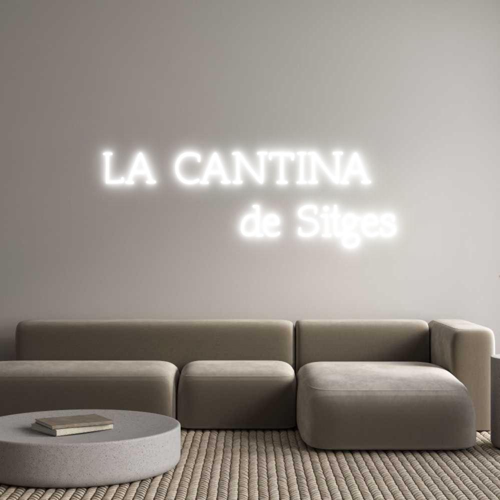 Neon personalizado: LA CANTINA
 ...