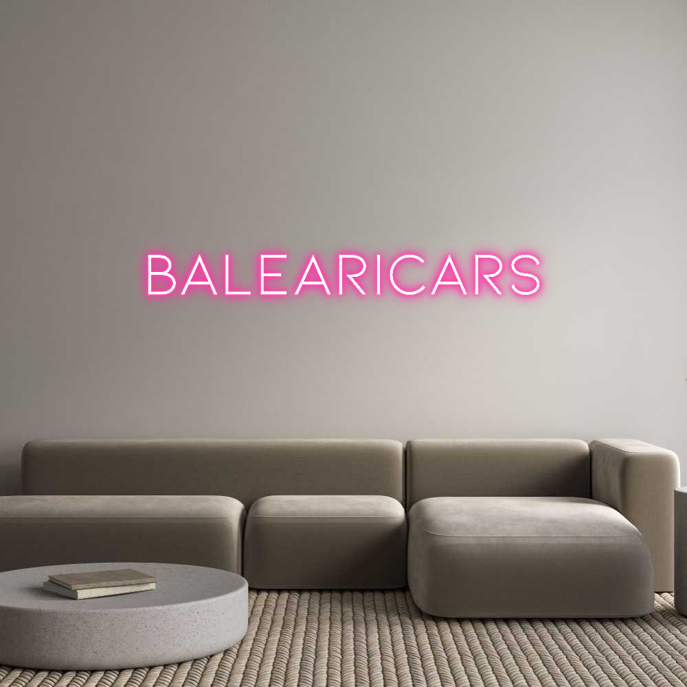 Neon personalizado: Balearicars