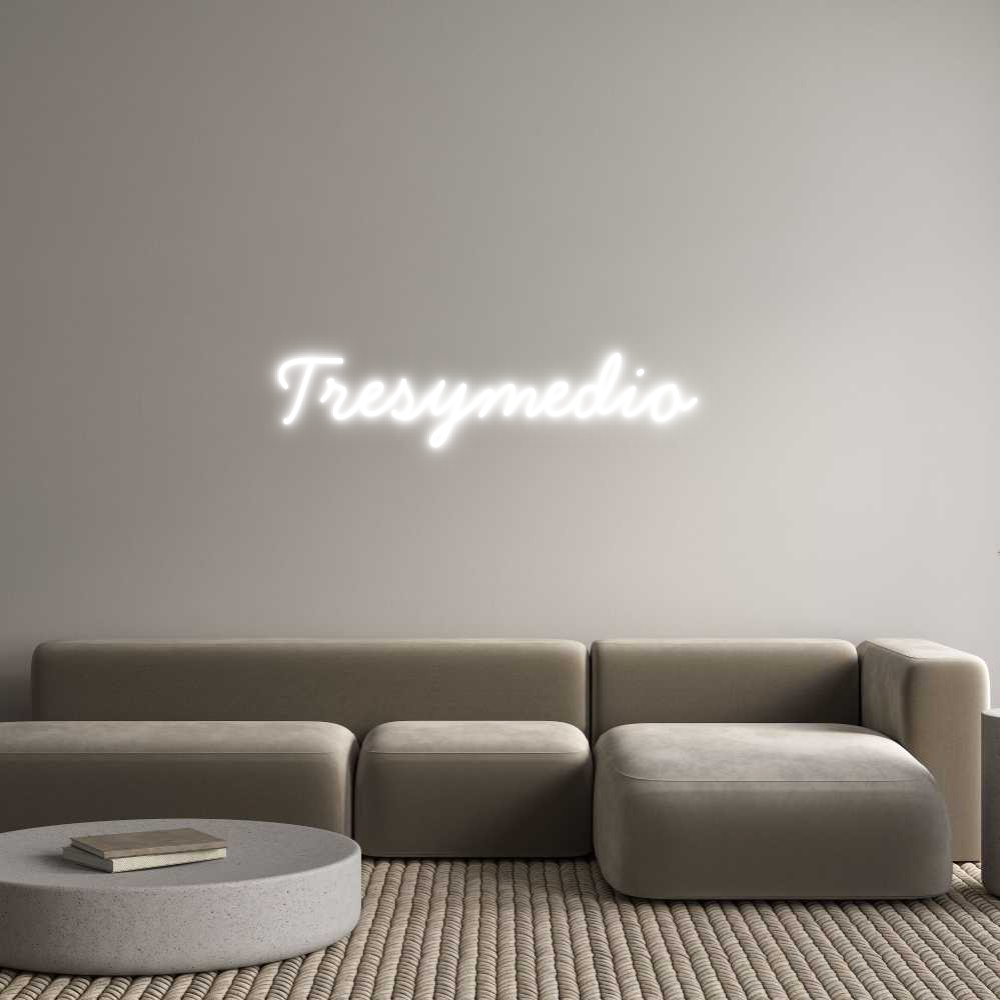 Neon personalizado: Tresymedio