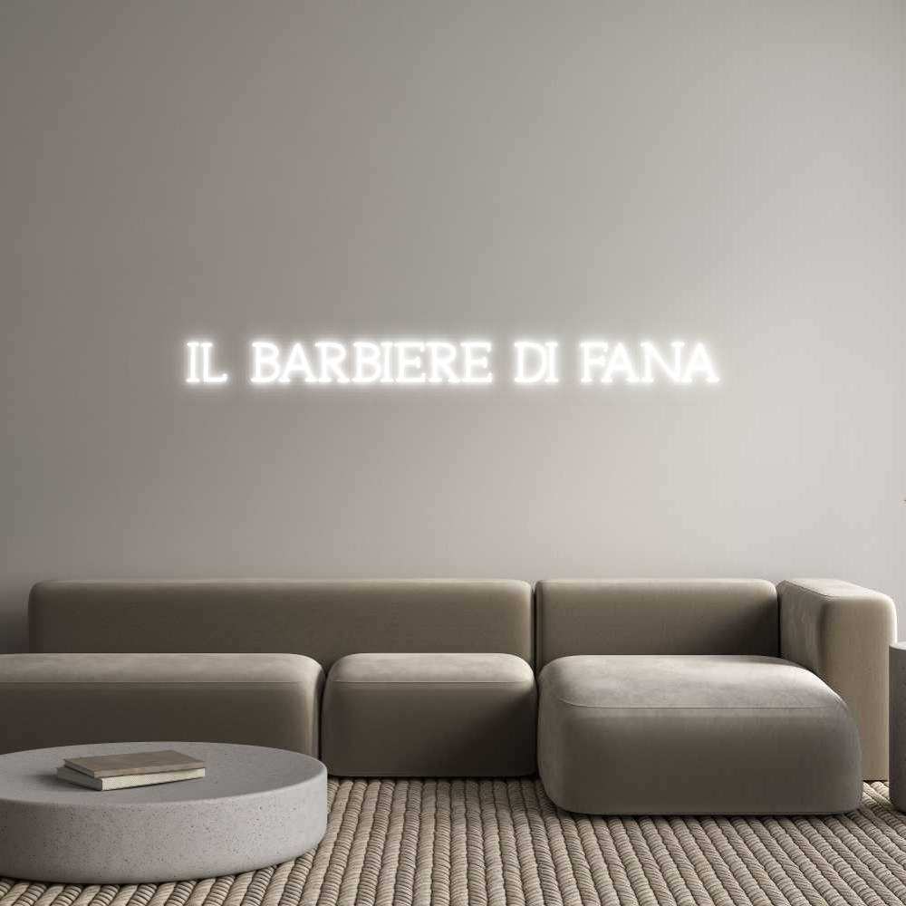 Neon personalizado: IL BARBIERE D...