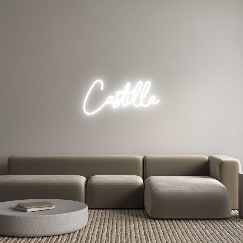 Neon personalizado: Castilla