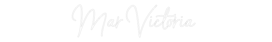 Neon personalizado: Mar Victoria