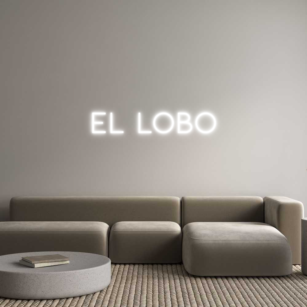 Neon personalizado: EL LOBO