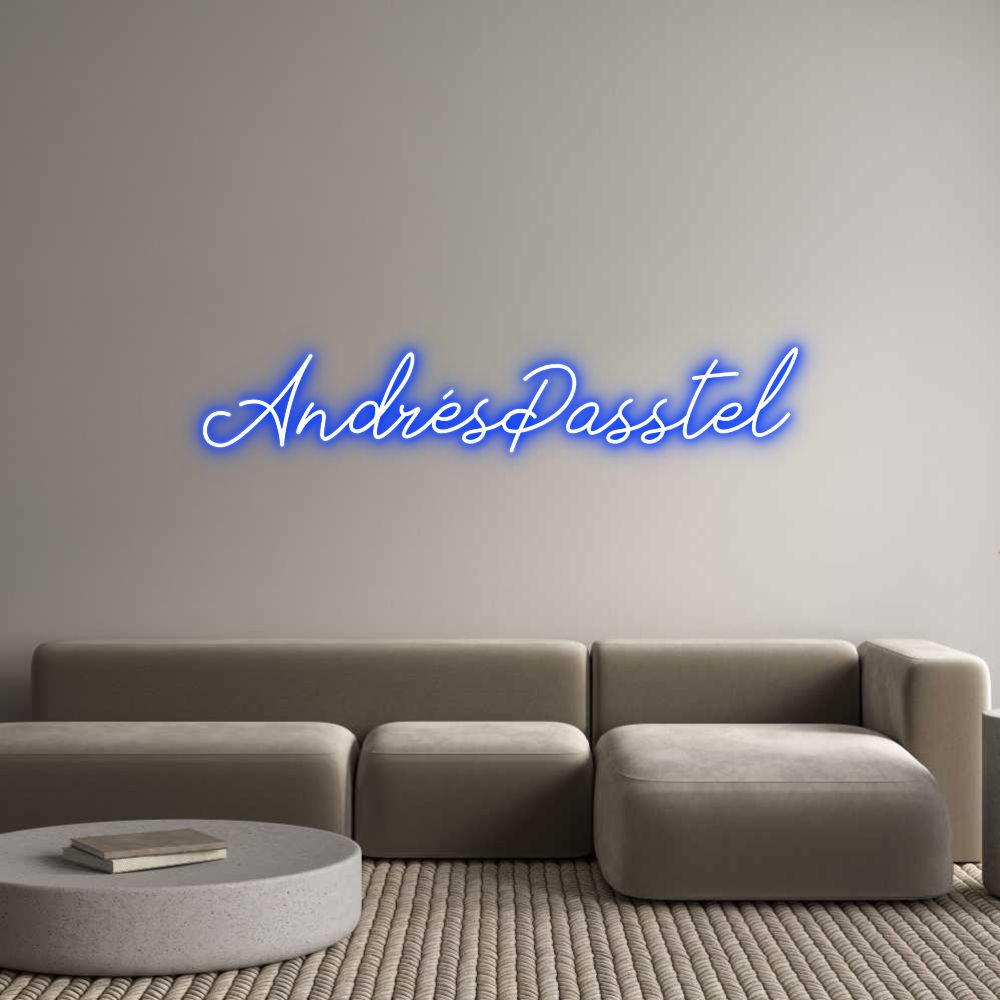 Neon personalizado: AndrésPasstel