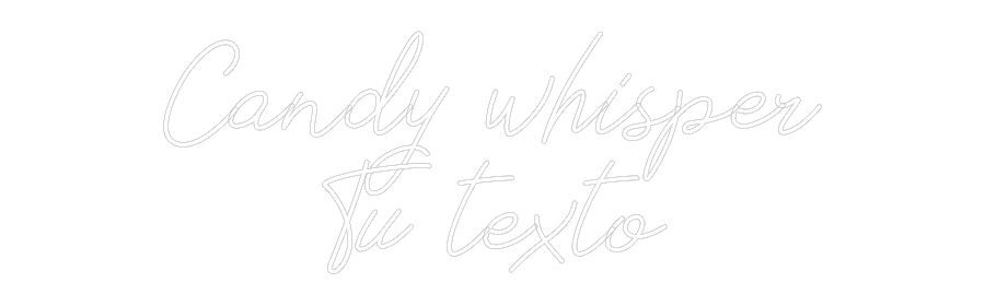 Neon personalizado: Candy whisper...