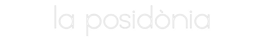 Neon personalizado: la posidònia
