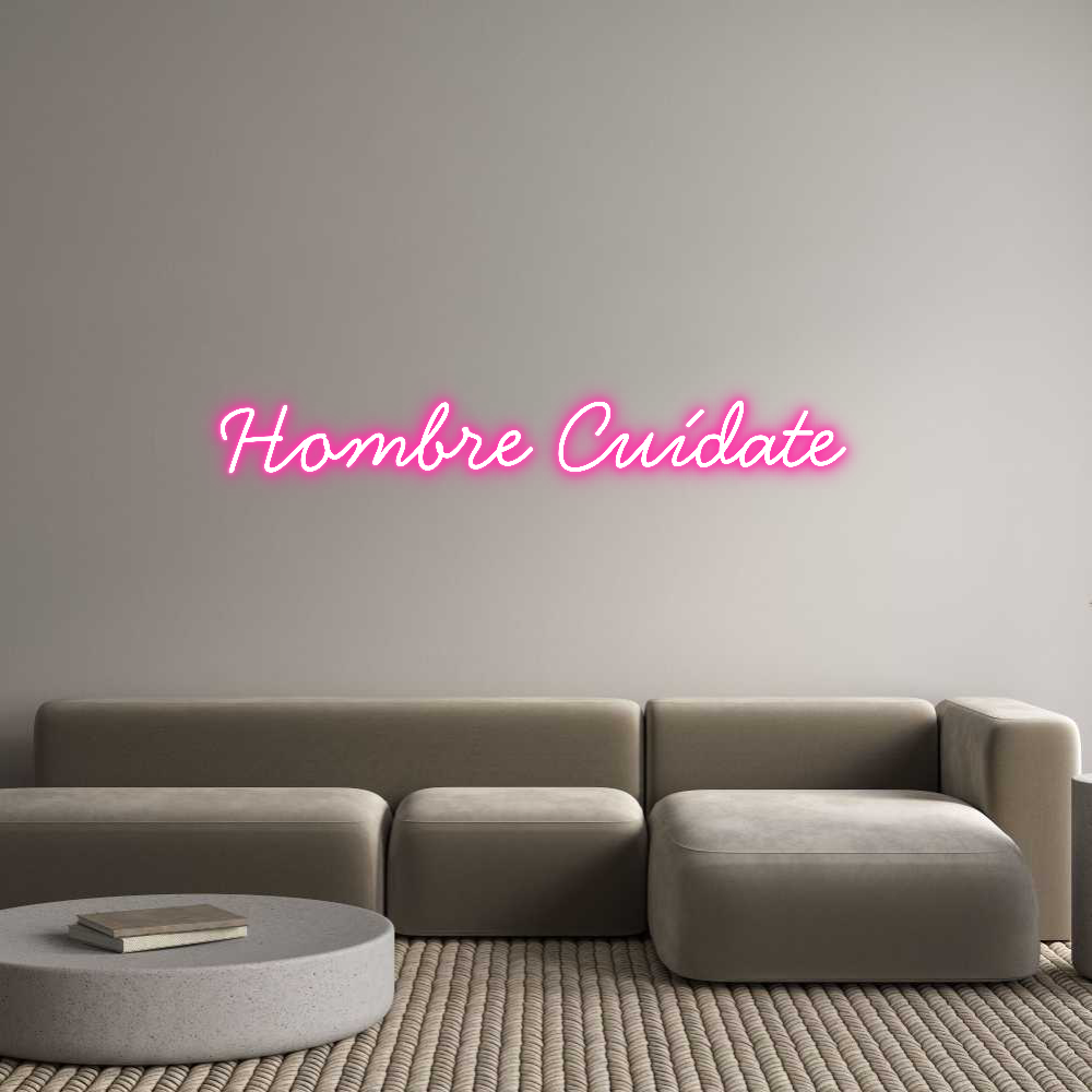 Neon personalizado: Hombre Cuídate