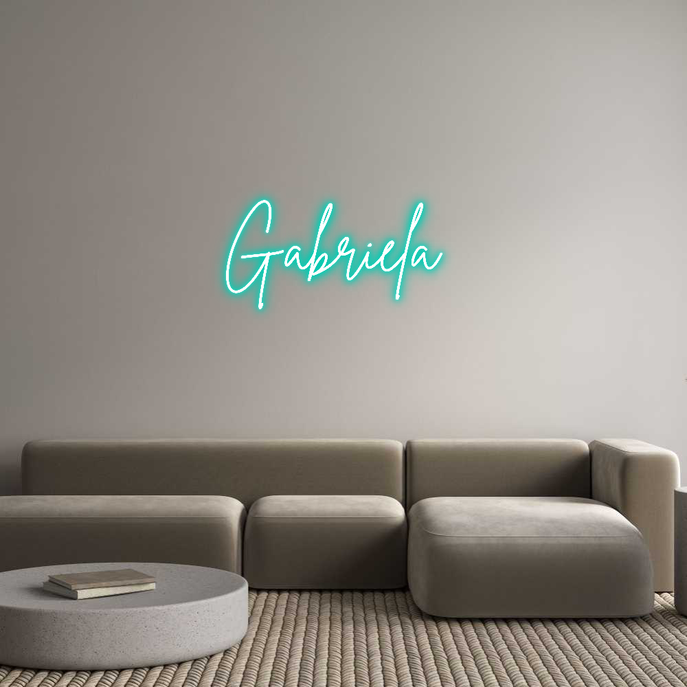 Neon personalizado: Gabriela