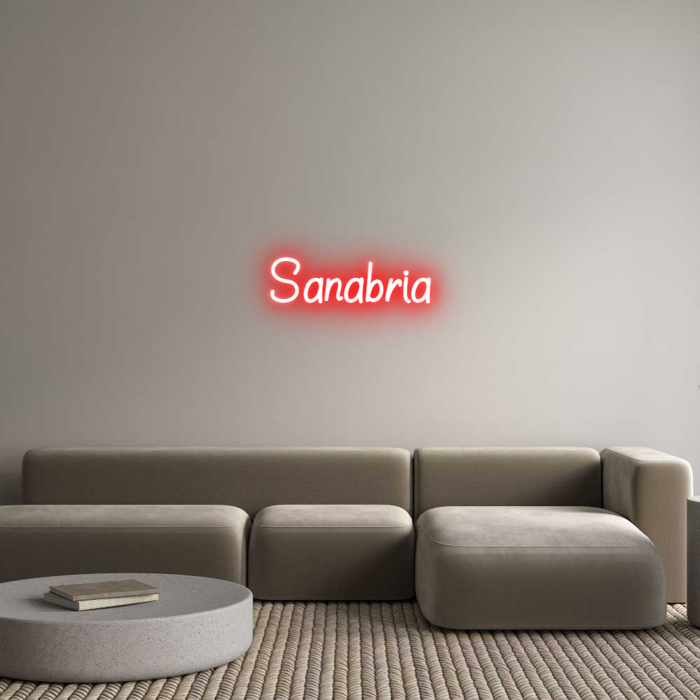 Neon personalizado: Sanabria