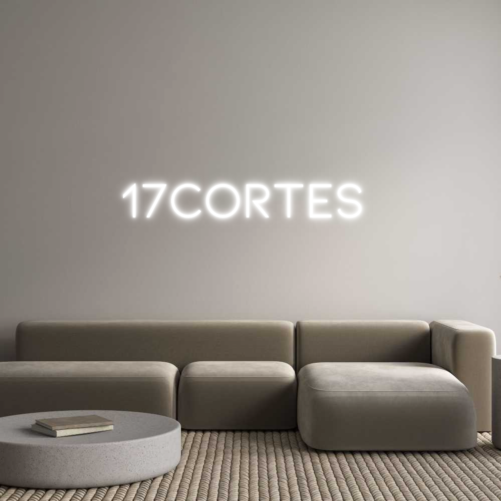 Neon personalizado: 17Cortes