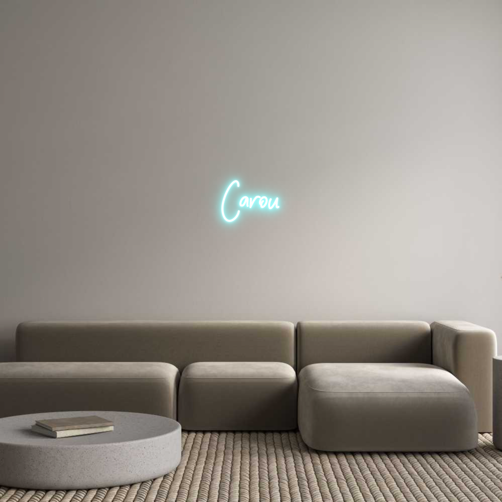 Neon personalizado: Carou