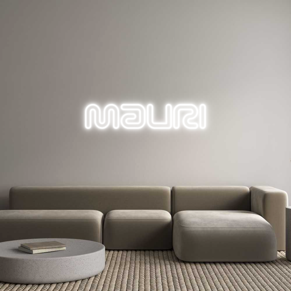 Neon personalizado: MauRi