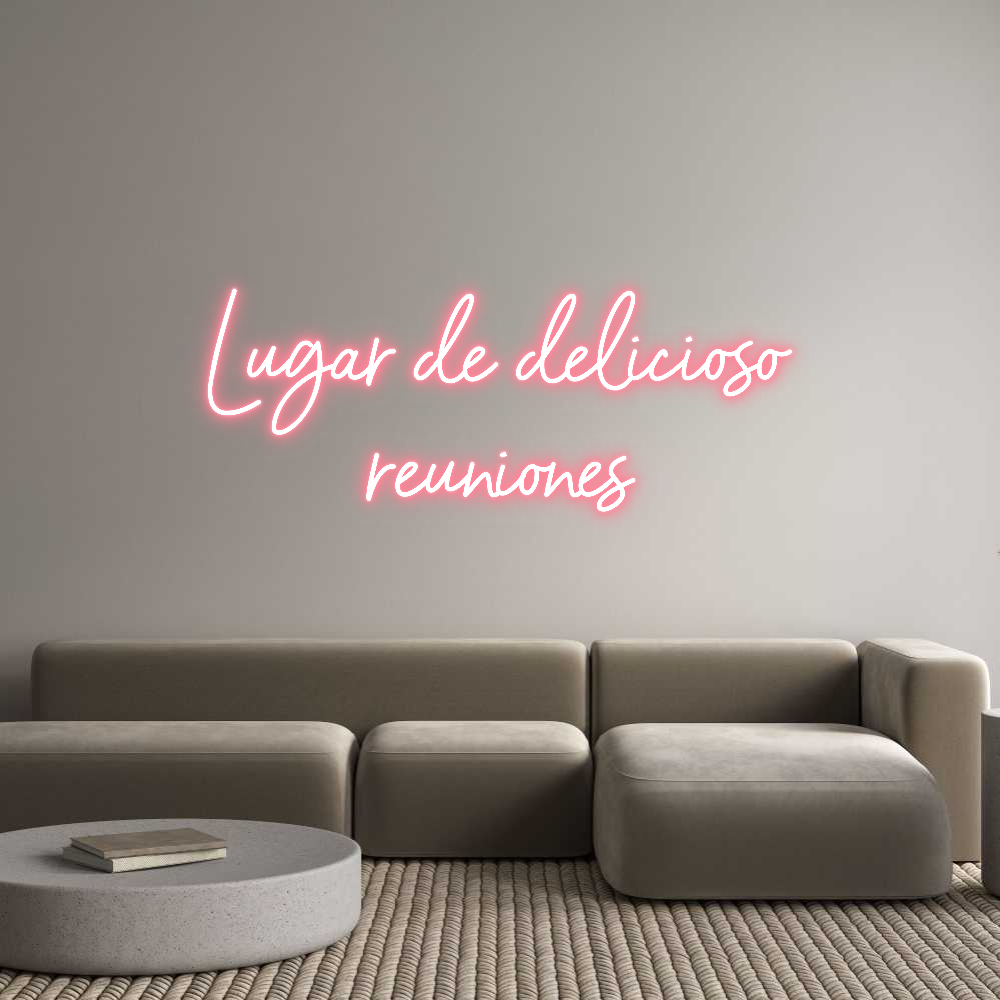 Neon personalizado: Lugar de deli...