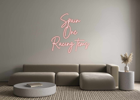 Neon personalizado: Spain 
One 
R...