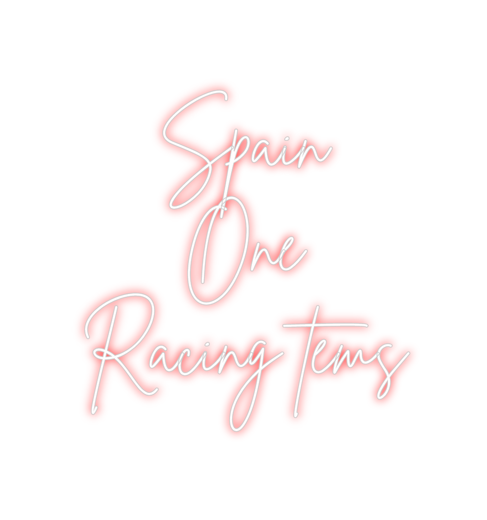 Neon personalizado: Spain 
One 
R...