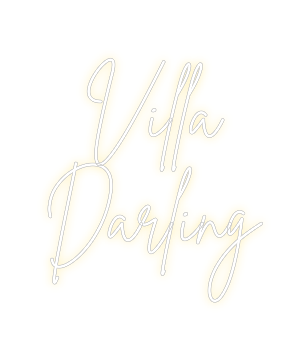 Neon personalizado: Villa 
Darling