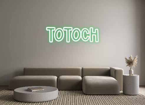 Neon personalizado: TOTOCH
