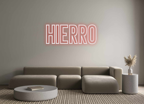 Neon personalizado: HIERRO