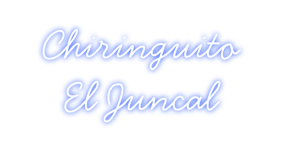 Neon personalizado: Chiringuito 
...
