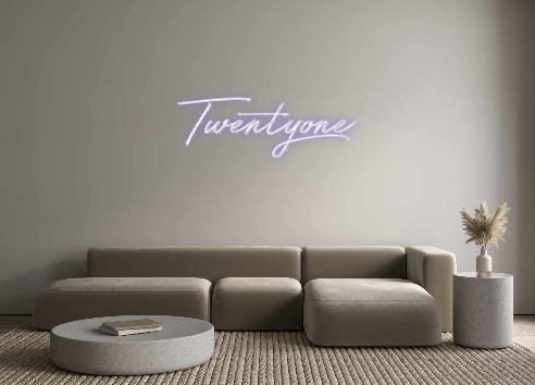 Neon personalizado: Twentyone