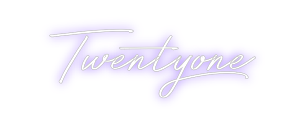 Neon personalizado: Twentyone