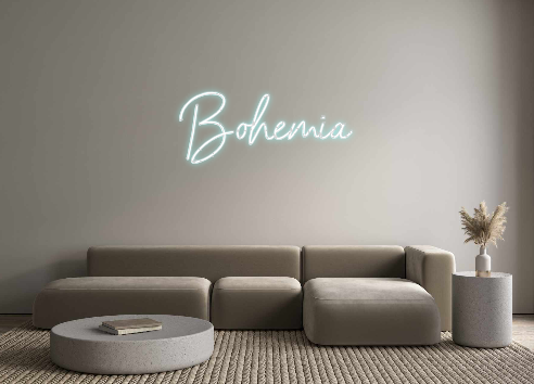 Neon personalizado: Bohemia