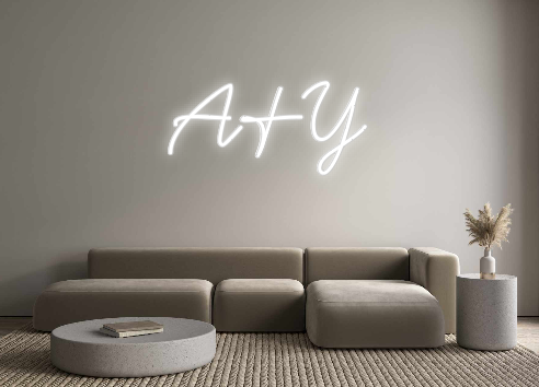 Neon personalizado: A&Y