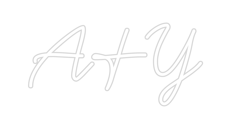 Neon personalizado: A&Y