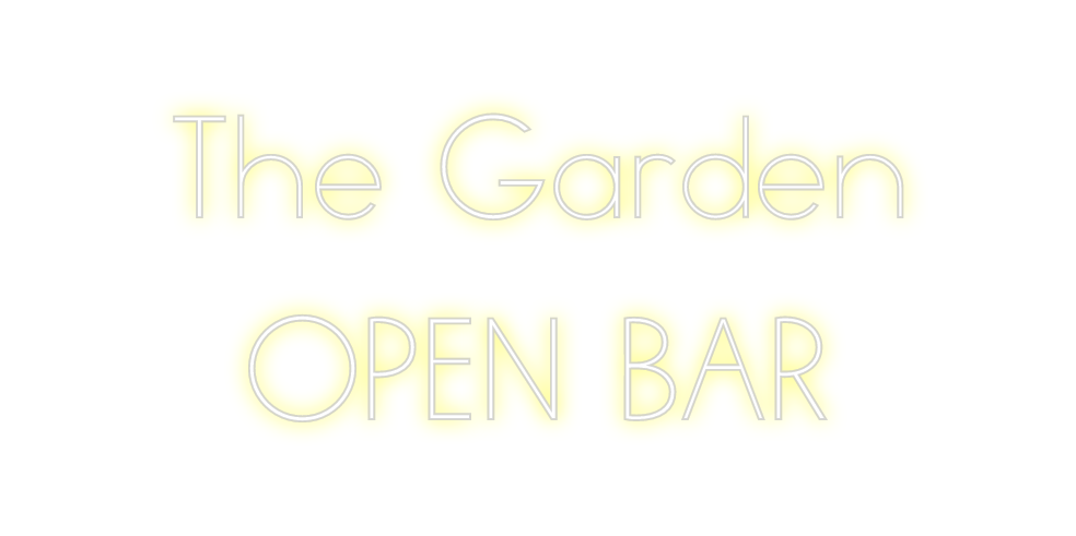 Neon personalizado: The Garden
OP...
