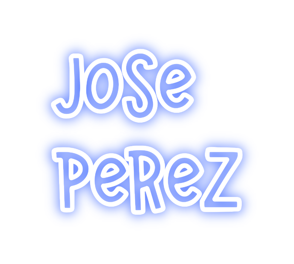 Neon personalizado: Jose
Perez