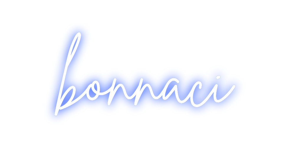 Neon personalizado: bonnaci