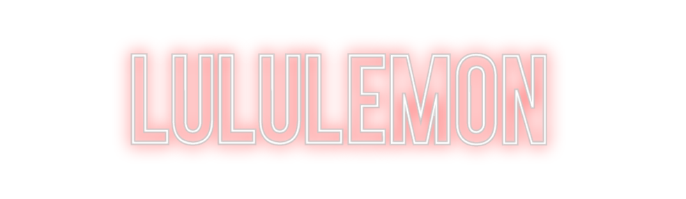 Neon personalizado: lululemon